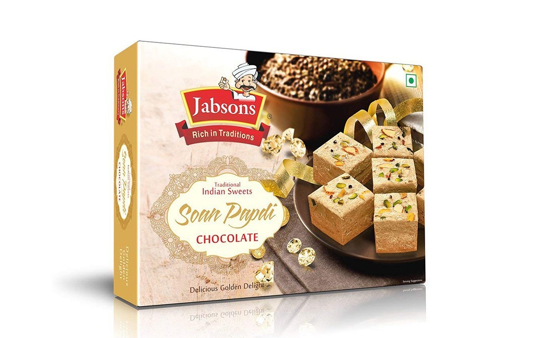 Jabsons Soan Papdi Chocolate   Box  500 grams